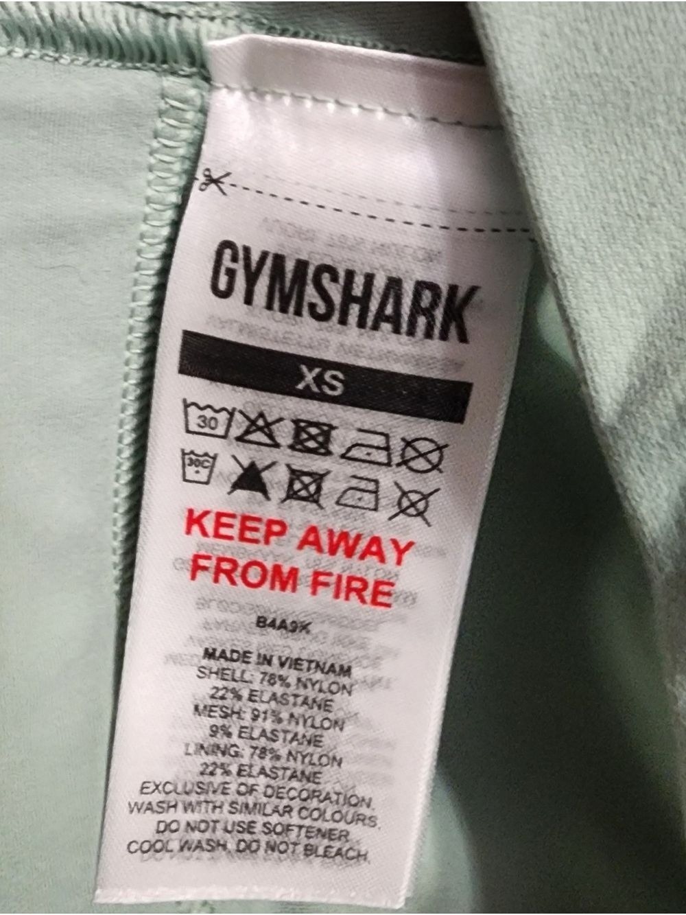 Gymshark Sports Bra Sage Green Crossover Size XS - Picture 5 of 5